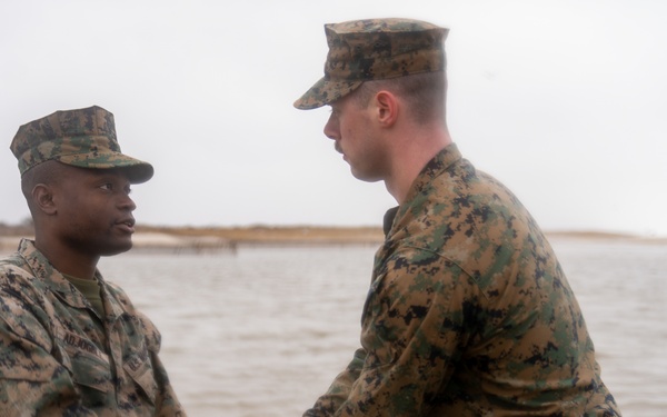 First Marine Corps District Awards and Reenlists Sgt. Kokou D. Adjogble