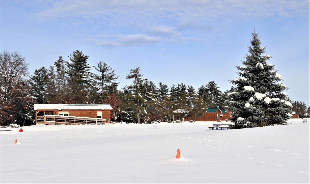 Cabins available year-round at Fort McCoy's Pine View Campground in Pine View Recreation Area