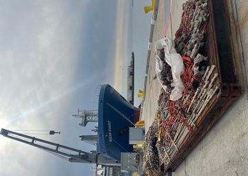 Military Sealift Command Chartered Ships Conduct Cargo Loadouts in Preparation For Operation Deep Freeze 2023
