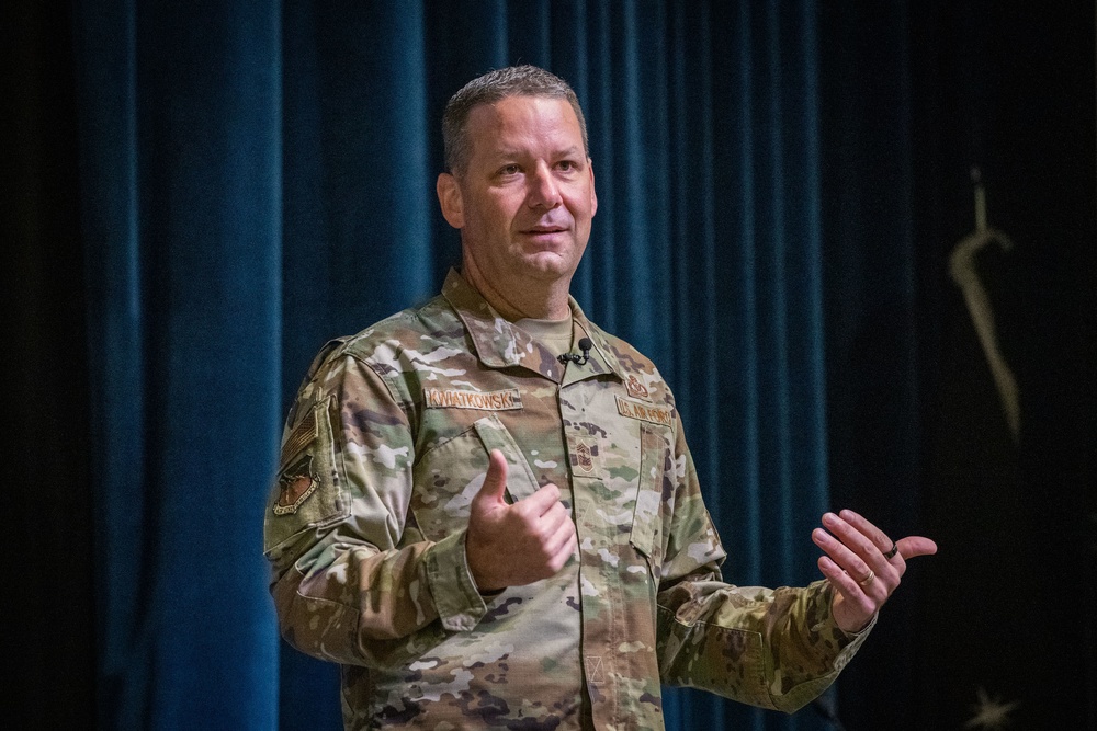 CMSgt Randy Kwiatkowski at the Chief Orientation Symposium