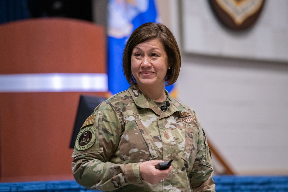 CMSAF JoAnne S. Bass at Chief Orientation Symposium