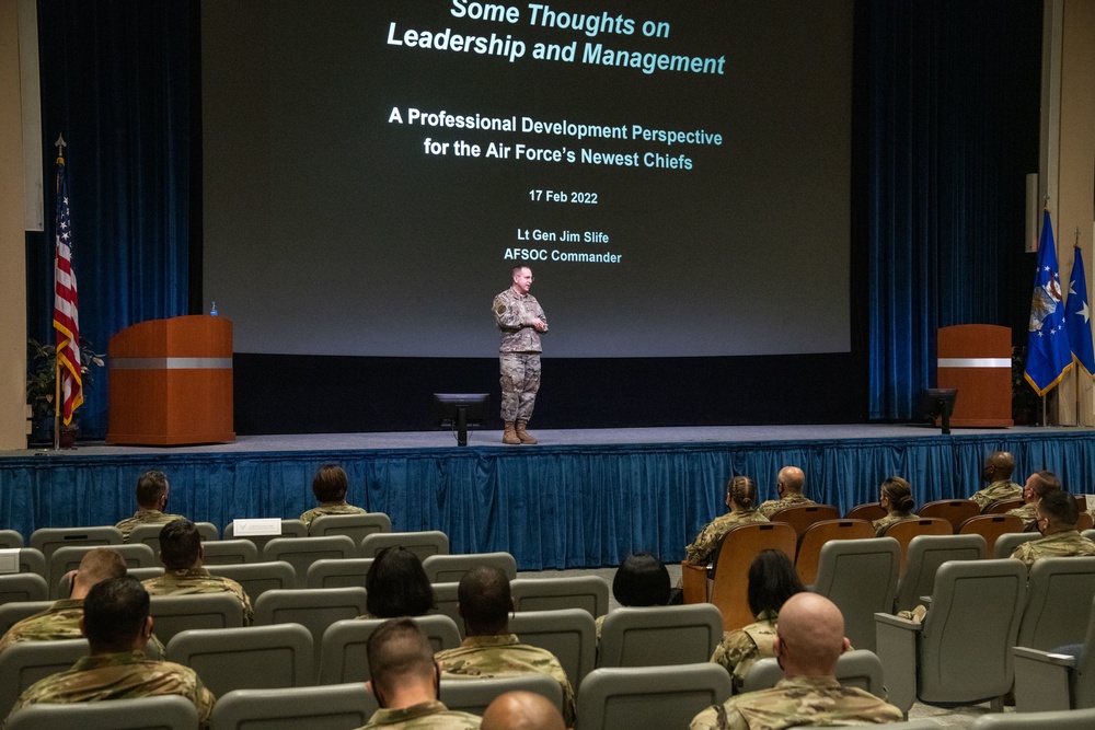 Lt Gen Jim Slife at Chief Orientation Symposium