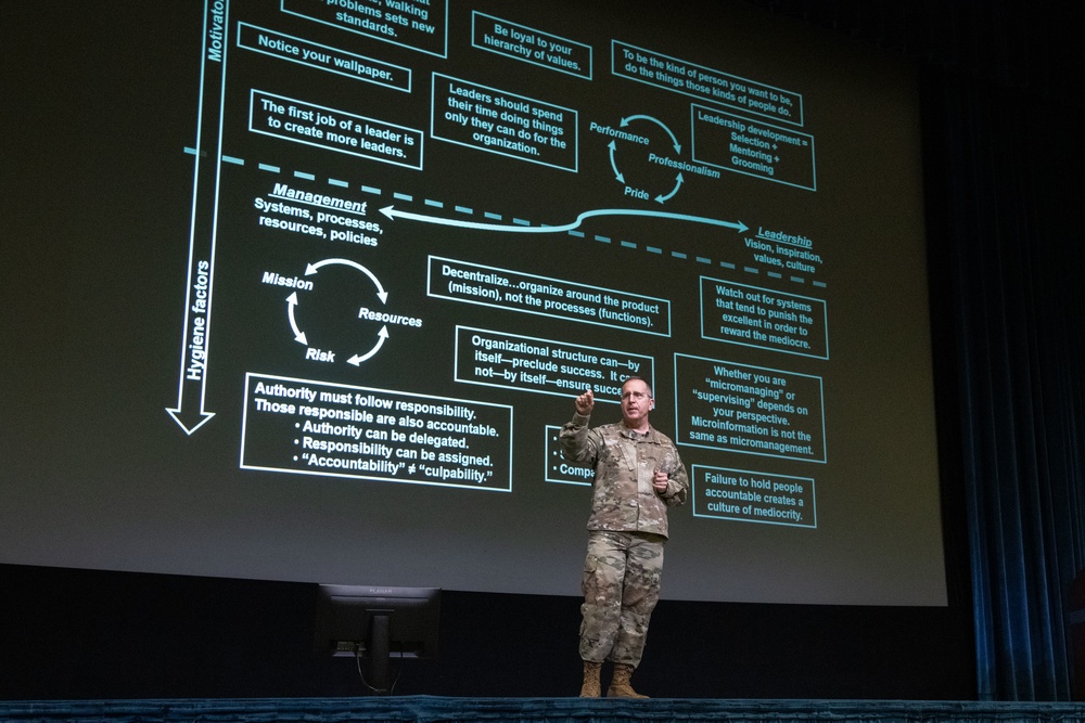 Lt Gen Jim Slife at Chief Orientation Symposium