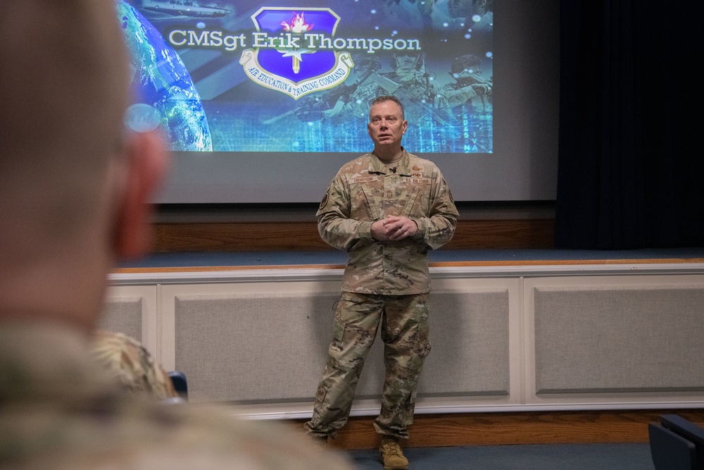 CMSgt Thompson at Chief Orientation Symposium