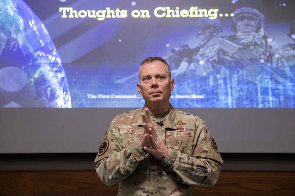 CMSgt Thompson at Chief Orientation Symposium