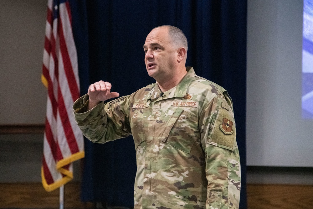 CMSgt Jason Sarrett at the Chief Orientation Symposium