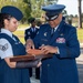 Gen Cotton places brick at Enlisted Heritage Research Institute