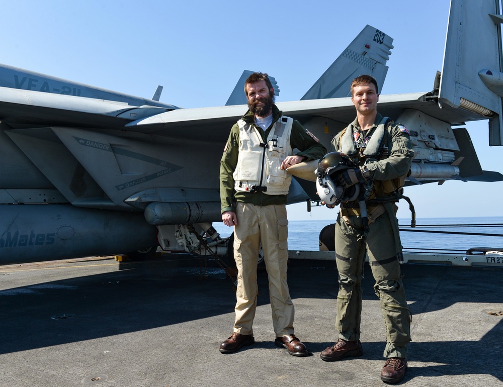 The Harry S. Truman Carrier Strike Group is on a scheduled deployment in the U.S. Sixth Fleet area of operations in support of naval operations to maintain maritime stability and security.