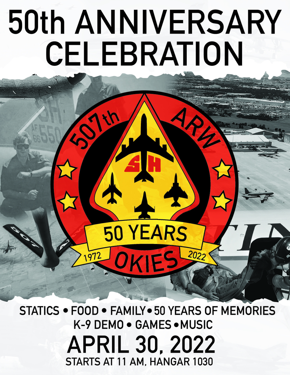 507th Air Refueling Wing 50th Anniversary Family Day poster