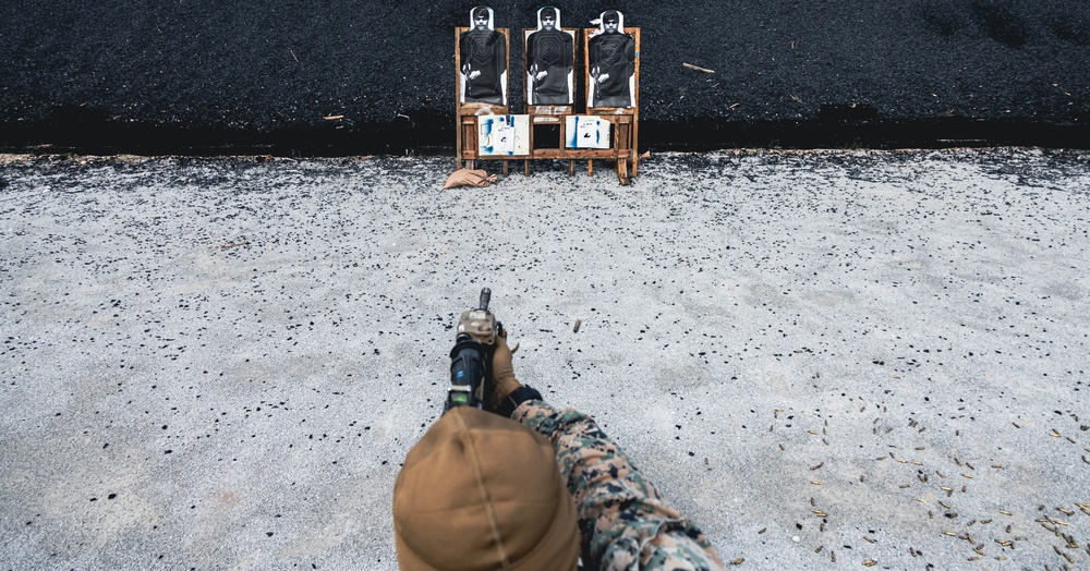 US Marines participate in the Marine Corps Marksmanship Competition Far East