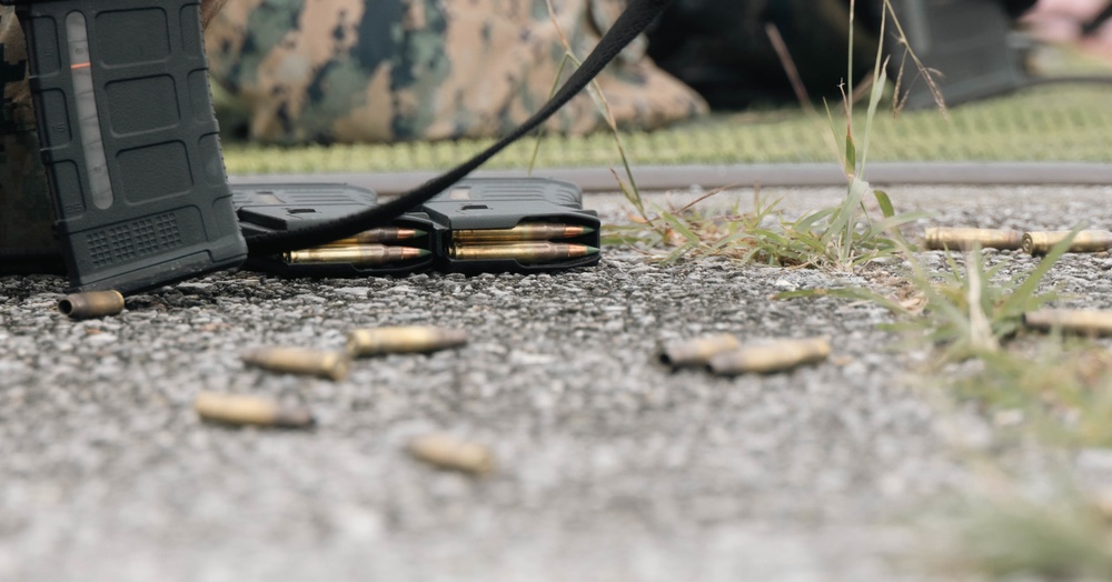 US Marines compete in the Marine Corps Marksmanship Competition Far East
