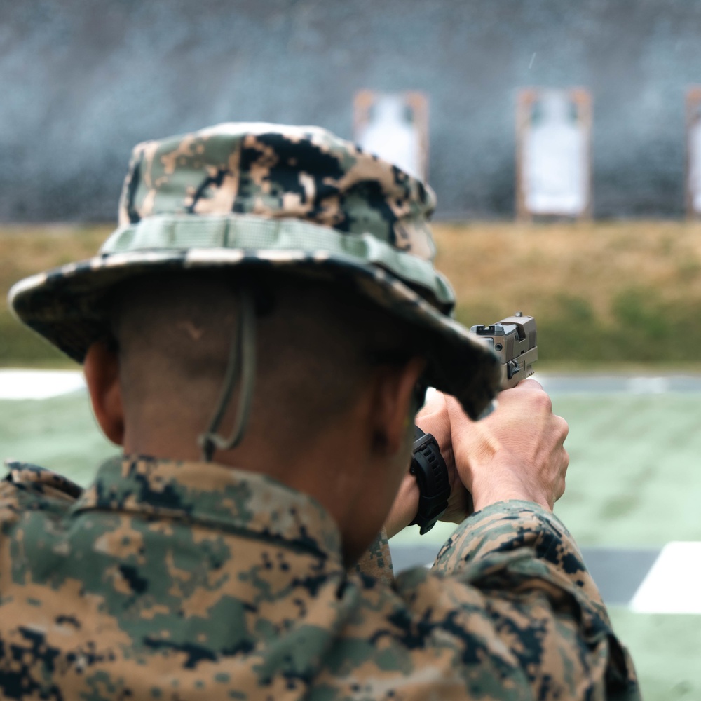 US Marines compete in the Marine Corps Marksmanship Competition Far East