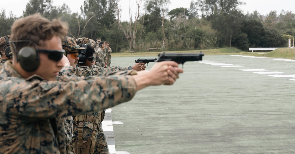 US Marines compete in the Marine Corps Marksmanship Competition Far East