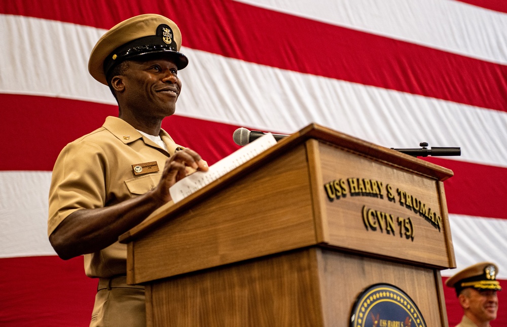 Truman is the flagship of the Harry S. Truman Carrier Strike Group and is currently in port aboard Naval Station Norfolk.