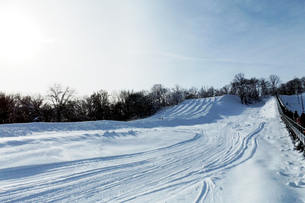 Guests enjoy snow-tubing at Fort McCoy's Whitetail Ridge Ski Area