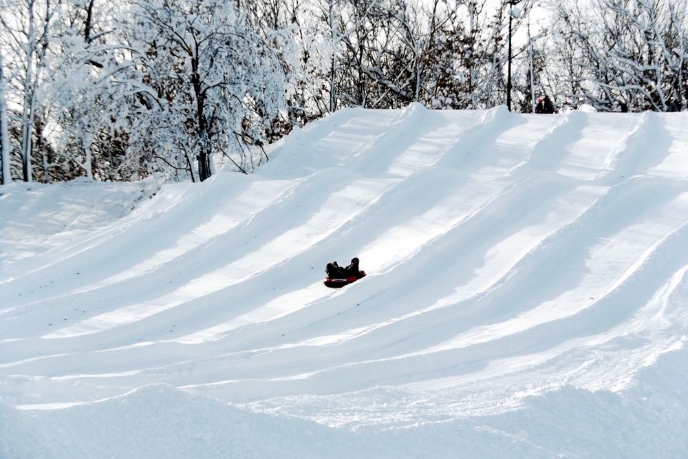 Guests enjoy snow-tubing at Fort McCoy's Whitetail Ridge Ski Area