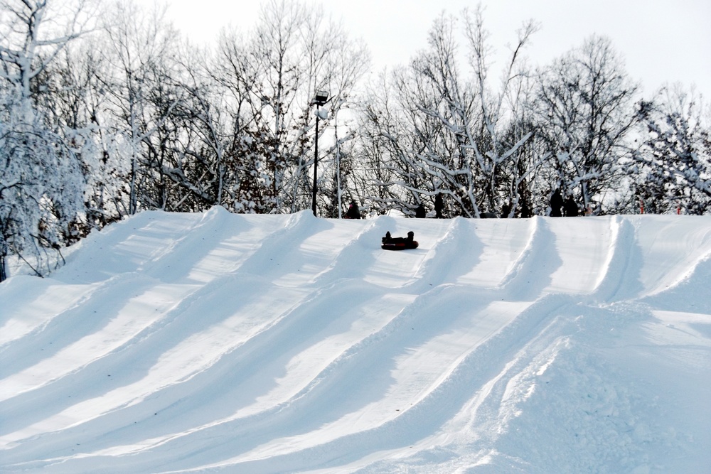 Guests enjoy snow-tubing at Fort McCoy's Whitetail Ridge Ski Area