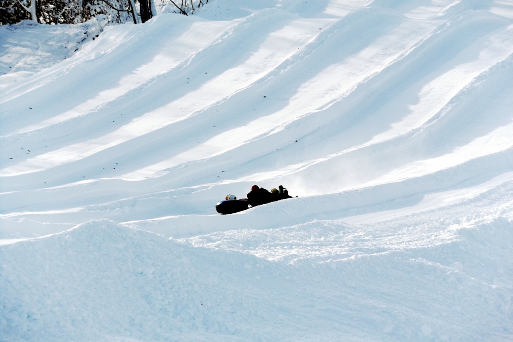 Guests enjoy snow-tubing at Fort McCoy's Whitetail Ridge Ski Area