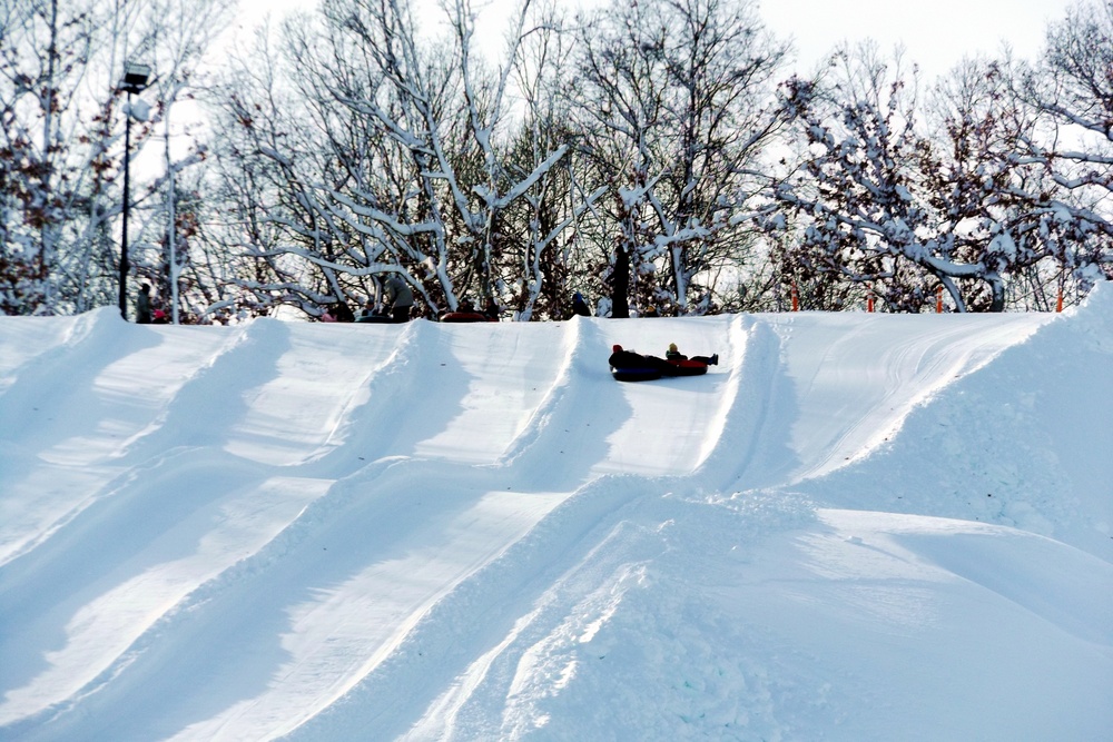 Guests enjoy snow-tubing at Fort McCoy's Whitetail Ridge Ski Area