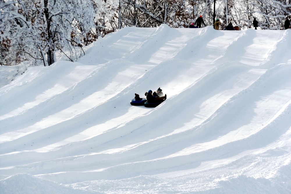 Guests enjoy snow-tubing at Fort McCoy's Whitetail Ridge Ski Area