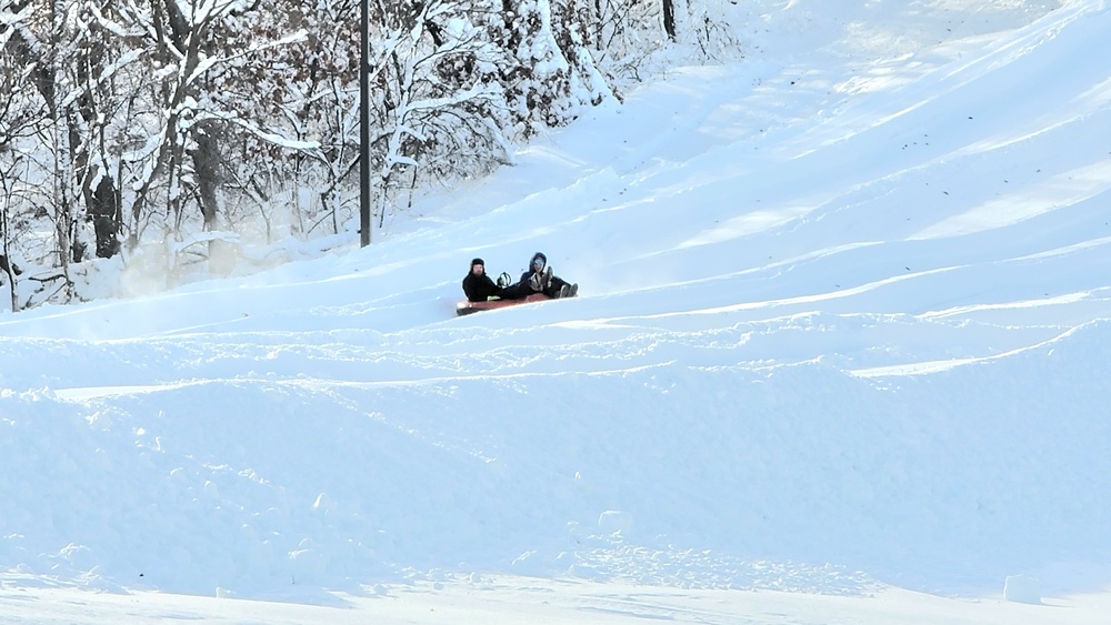 Guests enjoy snow-tubing at Fort McCoy's Whitetail Ridge Ski Area