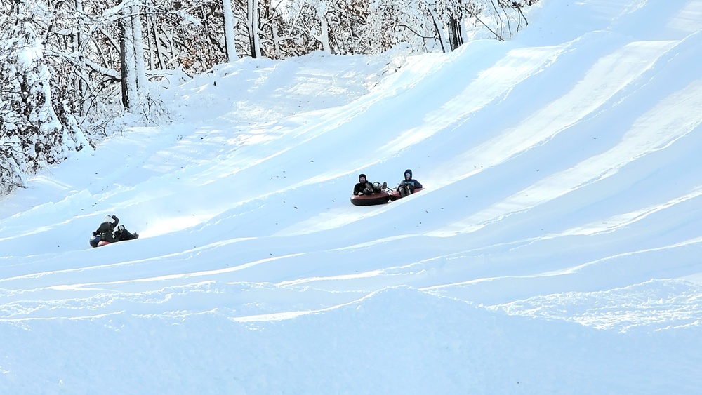 Guests enjoy snow-tubing at Fort McCoy's Whitetail Ridge Ski Area