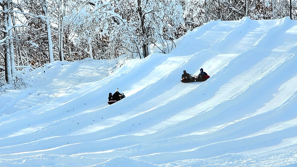 Guests enjoy snow-tubing at Fort McCoy's Whitetail Ridge Ski Area