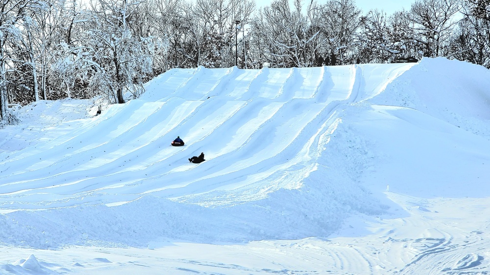 Guests enjoy snow-tubing at Fort McCoy's Whitetail Ridge Ski Area