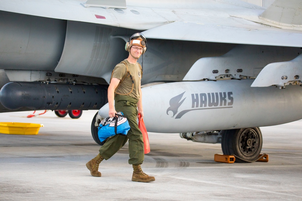 Hawks take to the skies from Guam