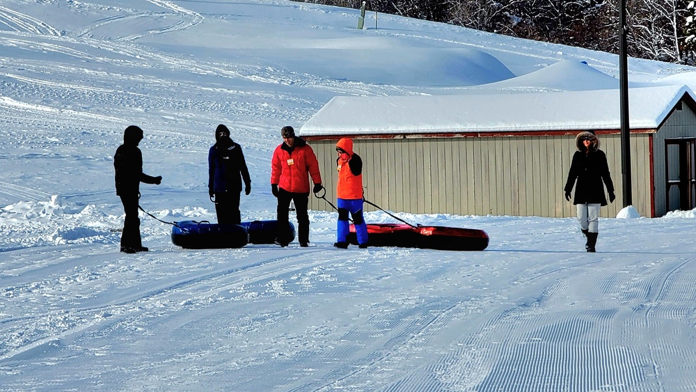 Guests enjoy snow-tubing at Fort McCoy's Whitetail Ridge Ski Area