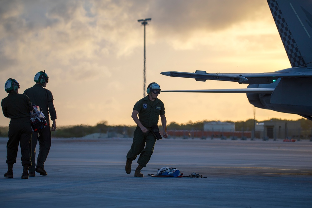 Hawks take to the skies from Guam
