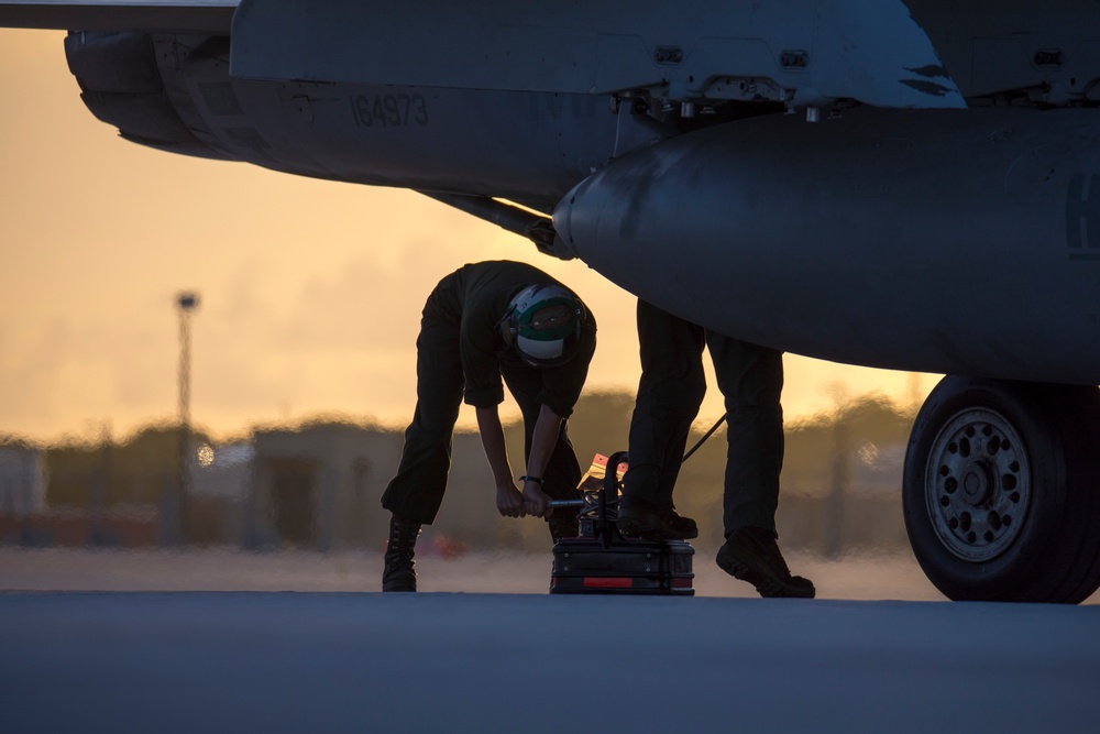 Hawks take to the skies from Guam