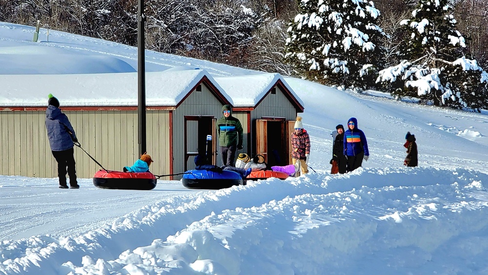 Guests enjoy snow-tubing at Fort McCoy's Whitetail Ridge Ski Area