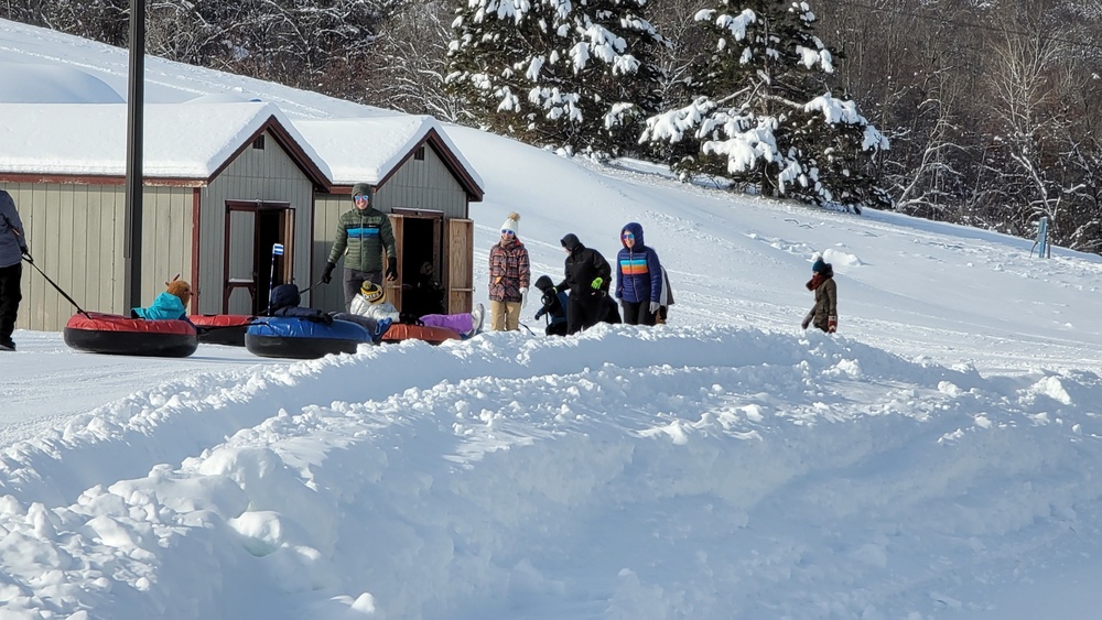 Guests enjoy snow-tubing at Fort McCoy's Whitetail Ridge Ski Area