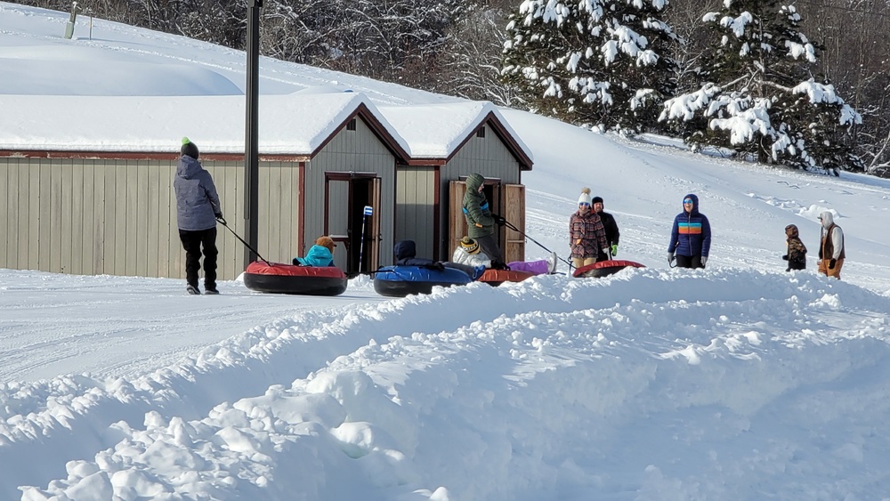 Guests enjoy snow-tubing at Fort McCoy's Whitetail Ridge Ski Area