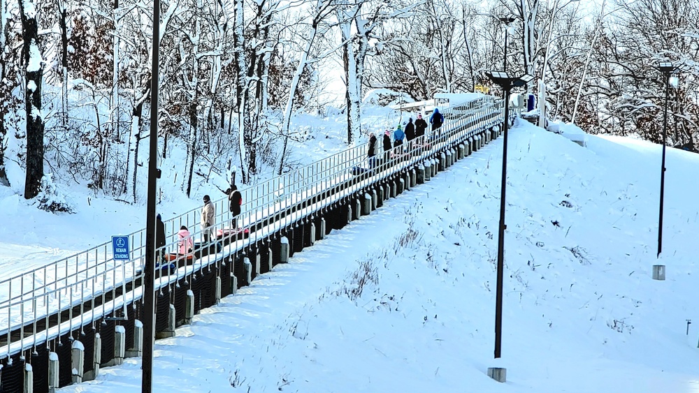 Guests enjoy snow-tubing at Fort McCoy's Whitetail Ridge Ski Area