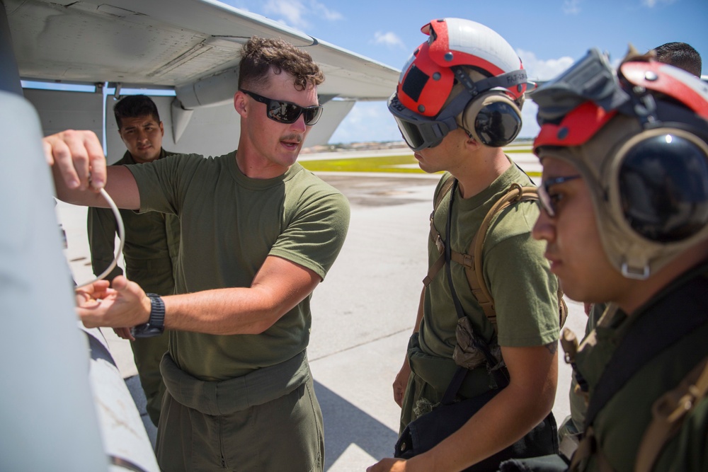 Hawks take to the skies from Guam