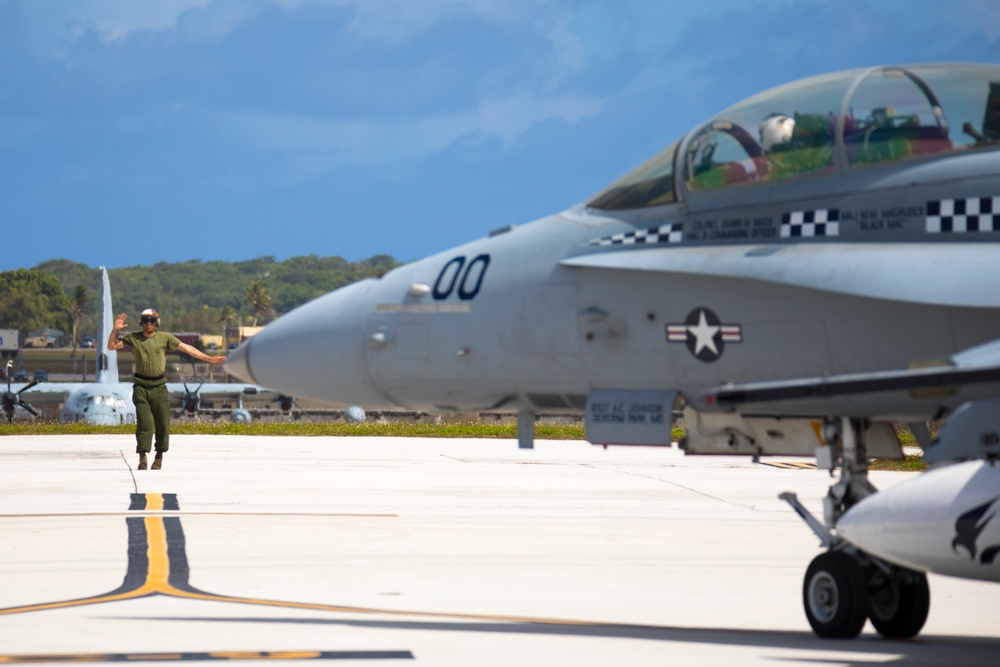 Hawks take to the skies from Guam