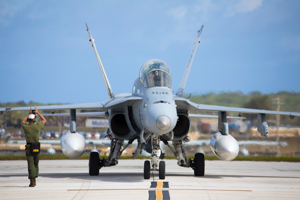 Hawks take to the skies from Guam