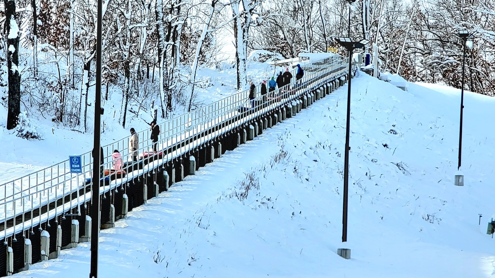 Guests enjoy snow-tubing at Fort McCoy's Whitetail Ridge Ski Area