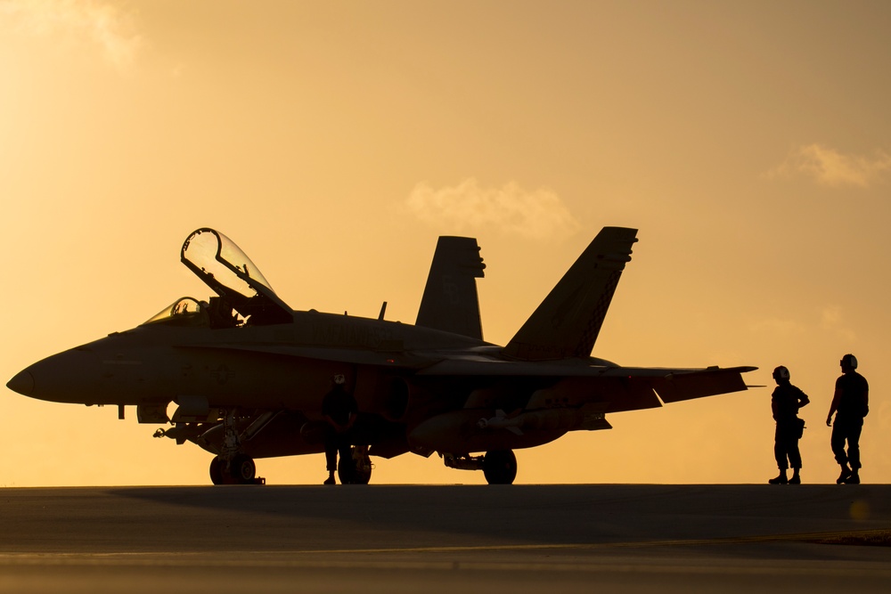 Hawks take to the skies from Guam