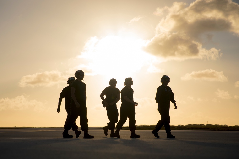 Hawks take to the skies from Guam