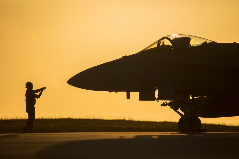 Hawks take to the skies from Guam
