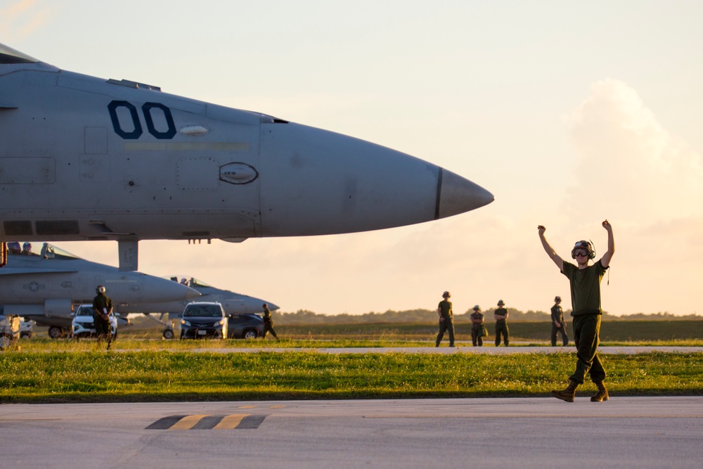 Hawks take to the skies from Guam