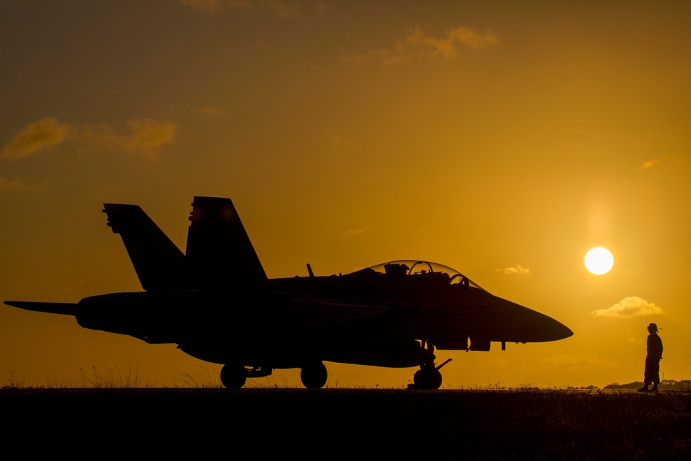 Hawks take to the skies from Guam