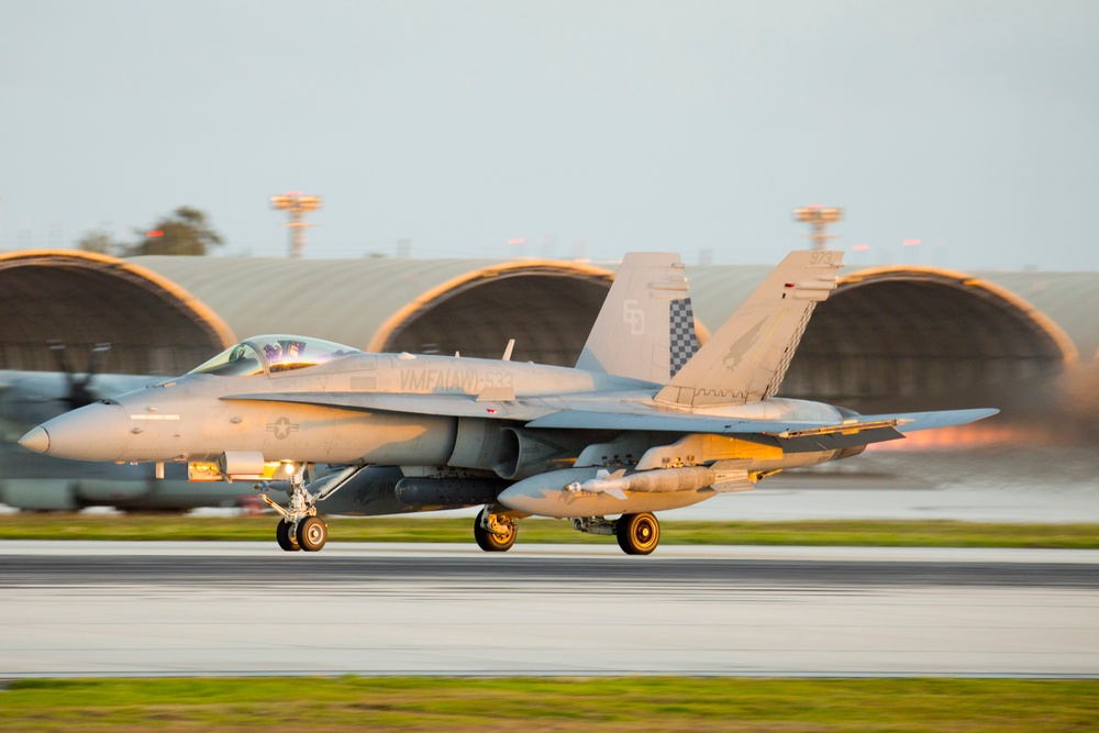 Hawks take to the skies from Guam