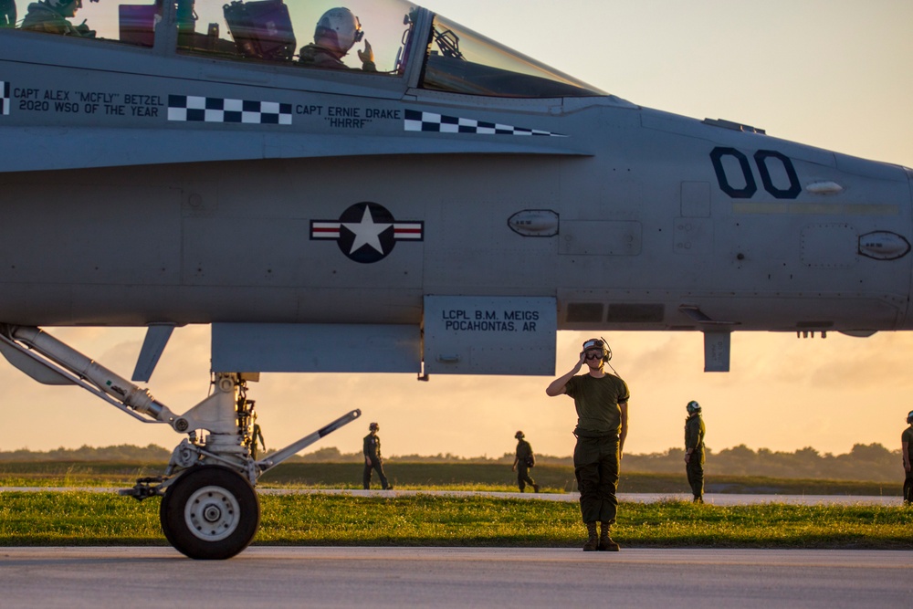 Hawks take to the skies from Guam
