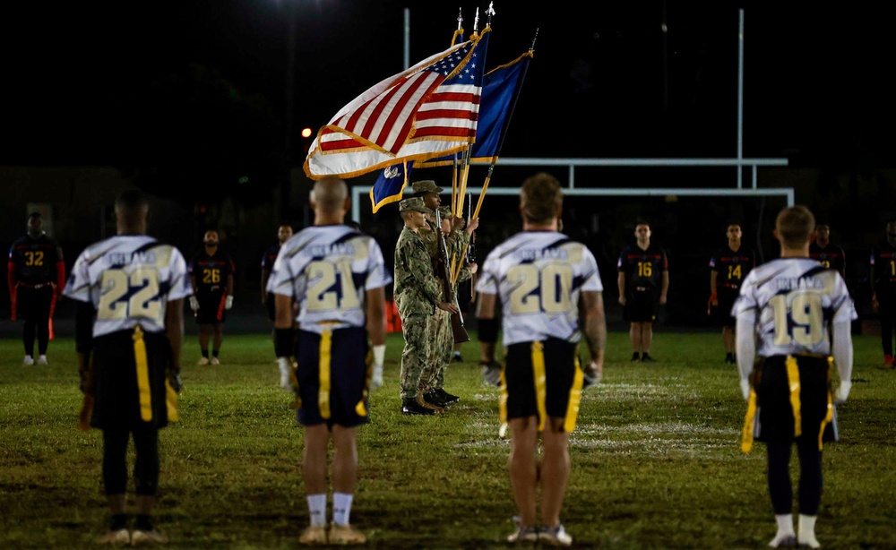 Okinawa MWR, 10th Annual U.S. Army VS. U.S. Navy Flag Football game.