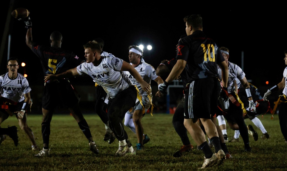 Okinawa MWR, 10th Annual U.S. Army VS. U.S. Navy Flag Football game.