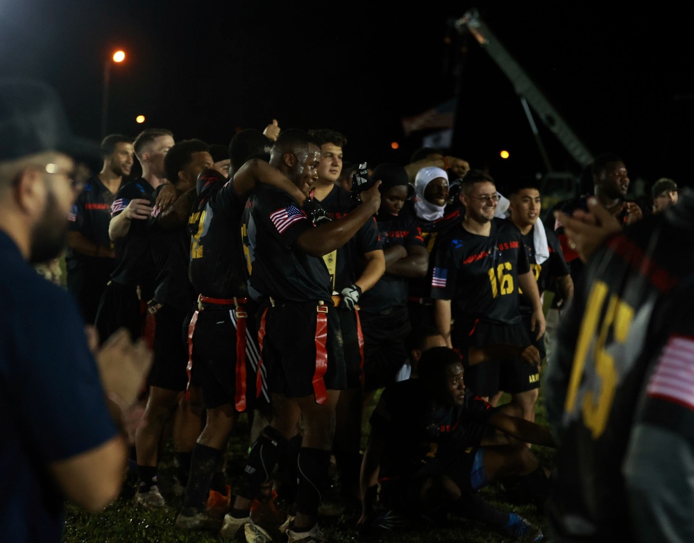 Okinawa MWR, 10th Annual U.S. Army VS. U.S. Navy Flag Football game.